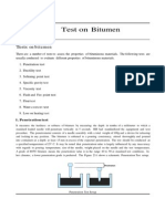 Tests On Bitumen