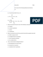 Tutorial: Carbonyl Compounds Date