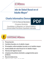 Piespvii-Upch-Charla Autocuidado de Salud Bucal en El Adulto Mayor - C.D. Iris Roncal Bardales