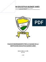 Plan de Mejoramiento INEBA 2014