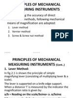 Principles of Mechanical Measuring Instruments