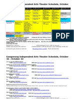 Gangneung Independent Arts Theater Schedule, October 16 - October 22