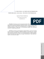 Pedro Belloso (1926-2004), El Poeta de Extremadura PDF