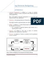 Nursing Division Budgeting