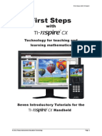 First Steps With TI-Nspire CX