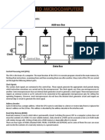 Intro To Microcomputers: Block Diagram of A Typical Microcomputer