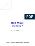 Half Wave Rectifier With Mathematical Analysis