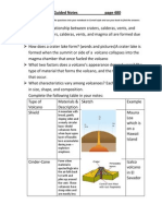 Types of Volcanoes Guided Notes