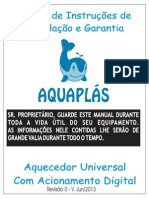 Manual Técnico de Instalação Do Aquecedor de Passagem AQUAPLÁS PDF