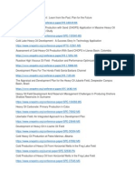 Examples - Heavy Oil Reservoirs Field Development Plan