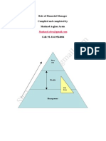 Role of Financial Manager