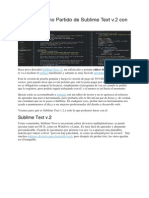 Saca El Máximo Partido de Sublime Text V