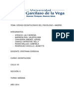 Informe Codigo de Etica Madrid.