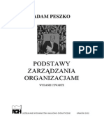 Adam Peszko - PODSTAWY ZARZĄDZANIA ORGANIZACJAMI PDF