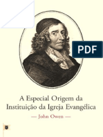 A Especial Origem Da Instituição Da Igreja Evangélica Por John Owen PDF