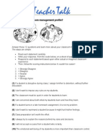 What Is Your Classroom Management Profile