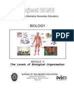 Biology M6 The Levels of Biological Organization