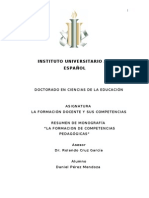 Sintesis Monografía "Competencias Docentes"