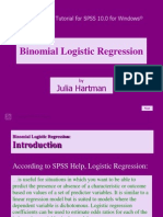 Binomial Logistic Regression: Julia Hartman