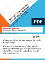 Lesson 2.6 - Writing Equations in Slope-Intercept Form