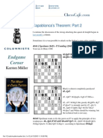 Endgame Corner: Capablanca's Theorem: Part 2