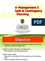 Disaster MX 1 Risk Analysis & Contingency Planning