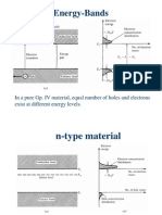 Energy-Bands: in A Pure Gp. IV Material, Equal Number of Holes and Electrons Exist at Different Energy Levels