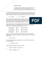 PH - A Measure of Hydrogen Ion Activity: PH H or PH HO