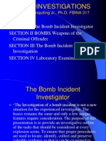 Bomb Investigations