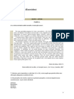 TESTE 1 Cronica Ou Conto Classe e Subclasse de Palavras Flexao Dos Verbos Voz Ativa e Voz Passiva Discurso Direto e Indireto