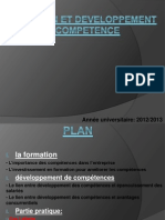 Formation Et Developpement de Competence