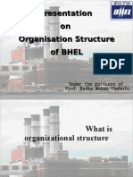 Presentation On Organisation Structure of Bhel