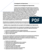 1.1 Conceptos Básicos de Investigación de Operaciones Breve Resumen Histórico de La Investigación de Operaciones