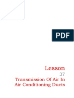 Transmission of Air in Air Conditioning Ducts: Lesson