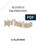 Design of Threaded Fasteners