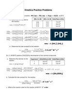 Kinetics Practice Key