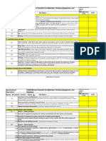 OM Manual Checklist