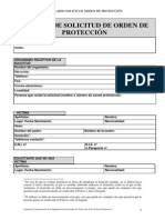 Formulario de Orden de Protección PDF