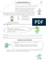 Ficha de Aprendizaje N°8 El Mundo de Las Fracciones