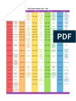 2014-2015 Schedule Third Grade