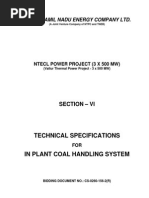 Technical Specifications of CHP NTPC 3x500 MW