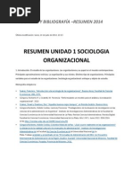 Resumen 2014 Sociologia Organizacional PDF