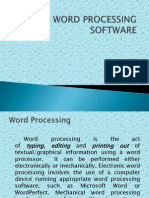 Word Processing Software