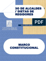 Sueldo de Alcaldes y Dietas de Regidores