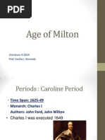 The Age of Milton Presentation