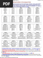 Bible in Chronological Order