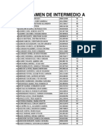 EXAMEN ORDINARIO DE INGLÉS INTERMEDIO A DEL 23 DE SEPTIEMBRE - XLSX PDF