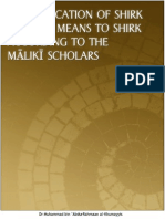 Shirk According To Maliki Scholars (English)