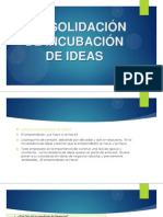 Consolidación de Incubación de Ideas