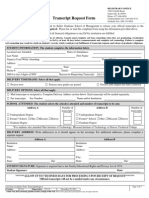 DeVry Keller Transcript Request Form